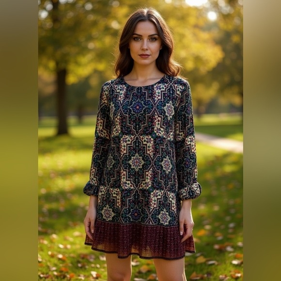 LOFT Multicolor Patterned Mini Dress - Picture 4 of 13